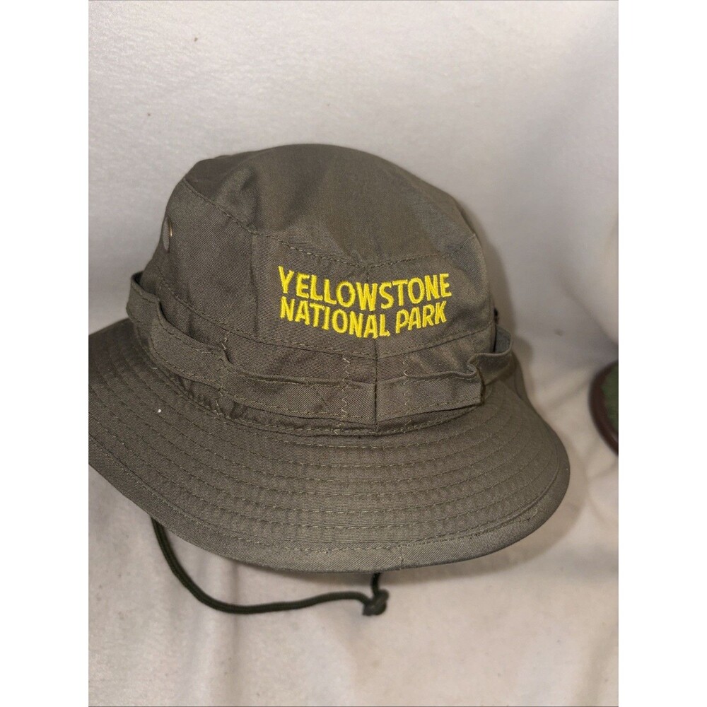 Bucket Hat Junior Ranger Yellowstone National Park Green Youth Hiking Fishing